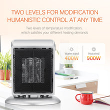 Load image into Gallery viewer, Electric Heater 110-220V Room Heating Warmer 900W Mini Portable Heater Space Winter Warmer Machine
