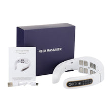 Load image into Gallery viewer, Electric Neck Cervical  Massager 4-Head Heating Deep Kneading Physiotherapy TENS Micro Current Pulse 6 Modes 15-level Shoulder
