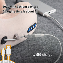 Load image into Gallery viewer, Electric Neck Massager U shaped Pillow Multifunctional Portable Shoulder Cervical Massager Outdoor Home Car Relaxing Massage
