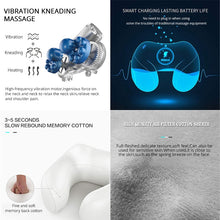Load image into Gallery viewer, Electric Neck Massager U shaped Pillow Multifunctional Portable Shoulder Cervical Massager Outdoor Home Car Relaxing Massage
