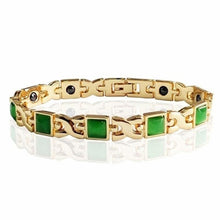 Load image into Gallery viewer, Elegant Women Rose Gold Energy Stone Magnetic Therapy Weight Loss  Bracelet Slimming Health  Jewelry Gifts

