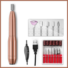 Load image into Gallery viewer, Electric Nail Drill Machine 20000 RPM Manicure Machine Set USB Charging Mill Cutter for Manicure Nail File Pedicure Tools
