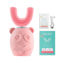 Load image into Gallery viewer, Electric Toothbrush for Kids U-shaped Smart 360 Degrees Silicon Automatic Ultrasonic Teeth Tooth Brush Cute Cartoon for Children
