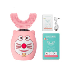 Load image into Gallery viewer, Electric Toothbrush for Kids U-shaped Smart 360 Degrees Silicon Automatic Ultrasonic Teeth Tooth Brush Cute Cartoon for Children

