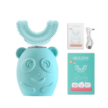 Load image into Gallery viewer, Electric Toothbrush for Kids U-shaped Smart 360 Degrees Silicon Automatic Ultrasonic Teeth Tooth Brush Cute Cartoon for Children
