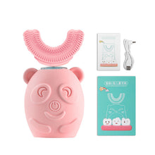 Load image into Gallery viewer, Electric Toothbrush for Kids U-shaped Smart 360 Degrees Silicon Automatic Ultrasonic Teeth Tooth Brush Cute Cartoon for Children
