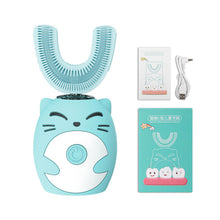 Load image into Gallery viewer, Electric Toothbrush for Kids U-shaped Smart 360 Degrees Silicon Automatic Ultrasonic Teeth Tooth Brush Cute Cartoon for Children
