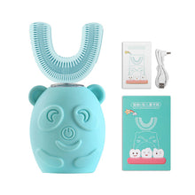 Load image into Gallery viewer, Electric Toothbrush for Kids U-shaped Smart 360 Degrees Silicon Automatic Ultrasonic Teeth Tooth Brush Cute Cartoon for Children
