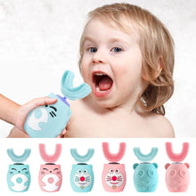 Load image into Gallery viewer, Electric Toothbrush for Kids U-shaped Smart 360 Degrees Silicon Automatic Ultrasonic Teeth Tooth Brush Cute Cartoon for Children

