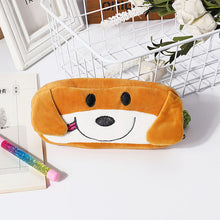 Load image into Gallery viewer, Pencil Case Cartoon Animals Plush Pouch Bag Key Chain Coin Purse Wallet
