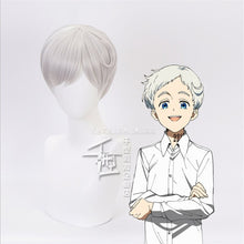 Load image into Gallery viewer, Emma Wig Short Golden Gradient Dark Yellow Wig Anime The Promised Neverland Cosplay Hair Synthetic Cosplay Wig 40cm
