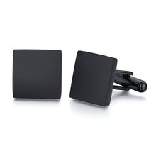 Load image into Gallery viewer, Engrave Initial Cufflinks for Wedding Birthday Groomsmen Gift Stainless Steel Cufflinks Statement Jewelry
