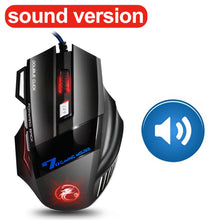 Load image into Gallery viewer, Ergonomic Wired Gaming Mouse LED 5500 DPI USB Computer Mouse Gamer RGB Mice X7 Silent Mause With Backlight Cable For PC Laptop

