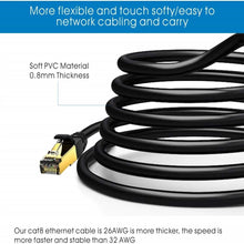 Load image into Gallery viewer, Ethernet Cable CAT8 40Gbps 2000MHz CAT8 Networking Cable RJ45 Patch Cord for Computer Laptop Router Modem PC Cat8 Ethernet Cable
