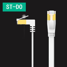 Load image into Gallery viewer, Ethernet Cable RJ45 Cat6 Lan Cable RJ 45 Flat Network Cable Patch Cord for Modem, Router, TV, Patch Panel, PC, Laptop 90 Degree
