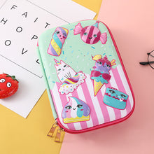 Load image into Gallery viewer, Pencil case unicorn girl cute school supplies High capacity
