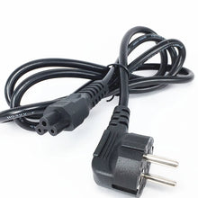 Load image into Gallery viewer, AC Power Cord Euro IEC C5 Cloverleaf Power Lead Extension Cable 1.2m 1.5m 1.8m For Notebook Laptop Computer
