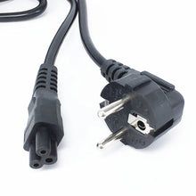 Load image into Gallery viewer, AC Power Cord Euro IEC C5 Cloverleaf Power Lead Extension Cable 1.2m 1.5m 1.8m For Notebook Laptop Computer
