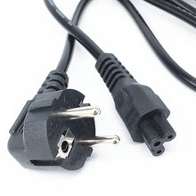 Load image into Gallery viewer, AC Power Cord Euro IEC C5 Cloverleaf Power Lead Extension Cable 1.2m 1.5m 1.8m For Notebook Laptop Computer
