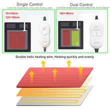 Load image into Gallery viewer, Euro Electric Blanket Heated Double Thermal Blanket 150 180cm Adjustable Electric Warmer Electric Heating Blanket Dropshipping
