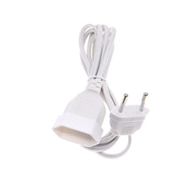 Load image into Gallery viewer, Male Plug To Female Socket Power Extension Cable For PC Computer PDU 0.3m/0.6m/1.8m EU 2Prong Bend Angled Cord
