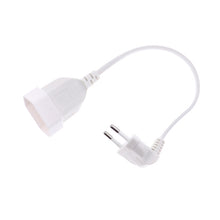 Load image into Gallery viewer, Male Plug To Female Socket Power Extension Cable For PC Computer PDU 0.3m/0.6m/1.8m EU 2Prong Bend Angled Cord
