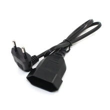 Load image into Gallery viewer, European 2 Prong VDE Plug to CEE7/16 Outlet Socket Power Extension Cord,Schuko CEE7 Angled Extension cords

