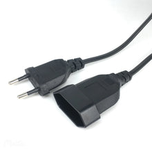 Load image into Gallery viewer, 2Prong Male to Female Power Extension Cord VDE Certificated Copper Cable 0.5m 1m 2m 3m 4m 5m
