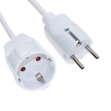 Load image into Gallery viewer, European Standard Male To Female Power Extension Cable 3G1.0mm Wire Gauge EU Germany Copper AC Socket and Plug Cord 250V 16A
