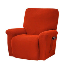 Load image into Gallery viewer, European Style Recliner Stretch Sofa Cover Charcoal Thickened Fleece Recliner Protection Pad Non-slip Furniture Cover
