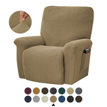 Load image into Gallery viewer, European Style Recliner Stretch Sofa Cover Charcoal Thickened Fleece Recliner Protection Pad Non-slip Furniture Cover
