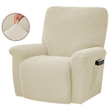 Load image into Gallery viewer, European Style Recliner Stretch Sofa Cover Charcoal Thickened Fleece Recliner Protection Pad Non-slip Furniture Cover
