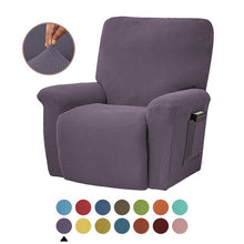 Load image into Gallery viewer, European Style Recliner Stretch Sofa Cover Charcoal Thickened Fleece Recliner Protection Pad Non-slip Furniture Cover
