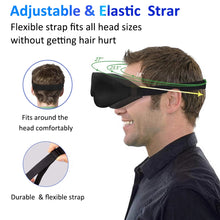 Load image into Gallery viewer, Eye Sleep Cover Satin 3D Sleeping Eye Mask Adjustable Band Padded Reusable Soft Relax Eyepatch for Travel Blindfold Women Men
