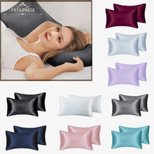 Load image into Gallery viewer, Solid  Silky Satin Skin Care Pillowcase Hair Anti Pillow Case Queen King Full Size Pillow Cover For Sleep

