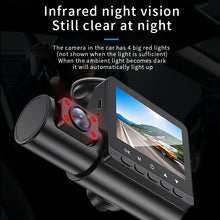 Load image into Gallery viewer, FHD 1080P Dash Cam 3-Lens Car DVR 24H Parking Monitoring Video DashCam 3 Channel Video Recorder Three Way Black Box
