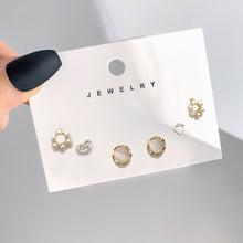 Load image into Gallery viewer, Korean Fashion Metal Love Heart Circle Drop Small Earrings for Women Trend Pendant Piercing Earrings Set Jewelry
