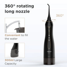 Load image into Gallery viewer, Water Flossers for Teeth 300ML Oral Irrigator Rechargeable Portable Dental 3 Modes Water Tank Waterproof Teeth Cleaner

