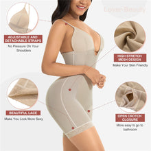 Load image into Gallery viewer, Fajas Colombianas Waist Trainer Body Shaper Deep V Neck Backless Sexy Bodysuit Shapewear Push Up Butt Lifter Slimming Underwear
