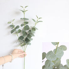 Load image into Gallery viewer, 8pcs Fake Flowers Plant Nordic Style Eucalyptus Artificial Plants Wedding Silk Flower Bunch for Home Hotel Party Living Room Decor
