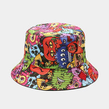 Load image into Gallery viewer, Fashion Cartoon Printed Cute Bucket Hat Summer Reversible Fishermant Hat For Women Men Street Hip Hop Fishing Cap Gorro
