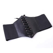 Load image into Gallery viewer, Shapewear Fashion Corset Wide Belts Faux Leather Slimming Body Shaping Girdle Belt for Women Elastic Tight High Waist for Daily Wear
