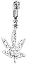 Load image into Gallery viewer, Fashion Faux Body Piercing Jewelry Fake Belly Piercing Butterfly Navel Rings CZ Clip on Belly Button Ring Non Piercing Jewelry
