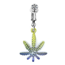 Load image into Gallery viewer, Fashion Faux Body Piercing Jewelry Fake Belly Piercing Butterfly Navel Rings CZ Clip on Belly Button Ring Non Piercing Jewelry
