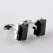 Load image into Gallery viewer, Fashion Luxury Men Shirts Cufflins Black Square Buttons Classic Cuff Links High Quality Jewelry Lawer Gifts
