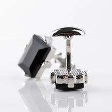 Load image into Gallery viewer, Fashion Luxury Men Shirts Cufflins Black Square Buttons Classic Cuff Links High Quality Jewelry Lawer Gifts
