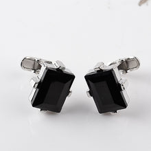 Load image into Gallery viewer, Fashion Luxury Men Shirts Cufflins Black Square Buttons Classic Cuff Links High Quality Jewelry Lawer Gifts

