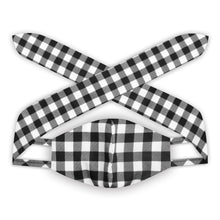 Load image into Gallery viewer, Fashion Print Plaid Headband Dust-Proof Mask Women Multi Purpose Cute Hair Band Accessories Headwear
