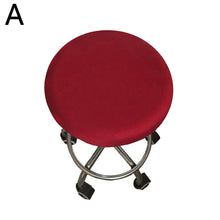 Load image into Gallery viewer, Fashion Round Chair Cover Bar Stool Cover Elastic Seat Cover Chair Protector Solid Color Home Chair Slipcover Spandex
