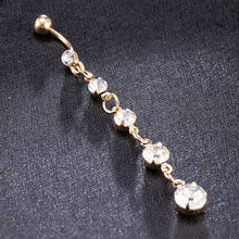 Load image into Gallery viewer, Fashion Women Girl Drop Body Piercing Dangle Navel Belly Button Bar Barbell Rings Jewelry

